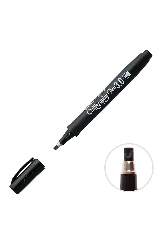 Artline Supreme Kaligrafi Kalemi 3.0 mm Siyah - 1