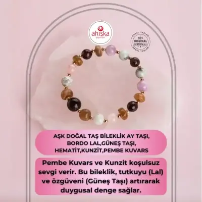Aşk Doğal Taş Bileklik - 1