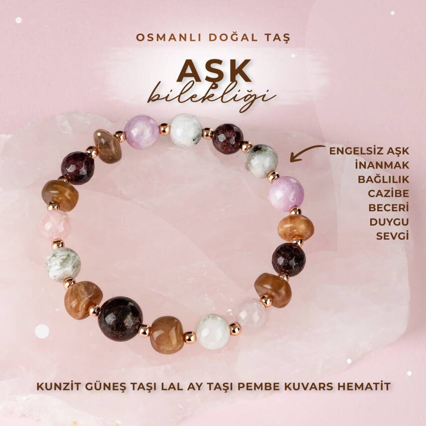 Aşk Doğal Taş Bileklik - 1