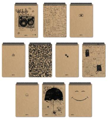 Atlas Papirüs Kraft Çizgisiz 100 Yp 16x23 Sert Kapak - 3