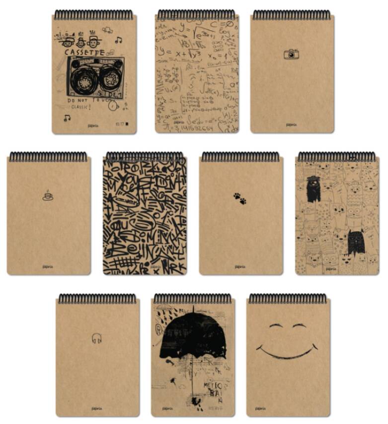 Atlas Papirüs Kraft Çizgisiz 100 Yp 16x23 Sert Kapak - 3