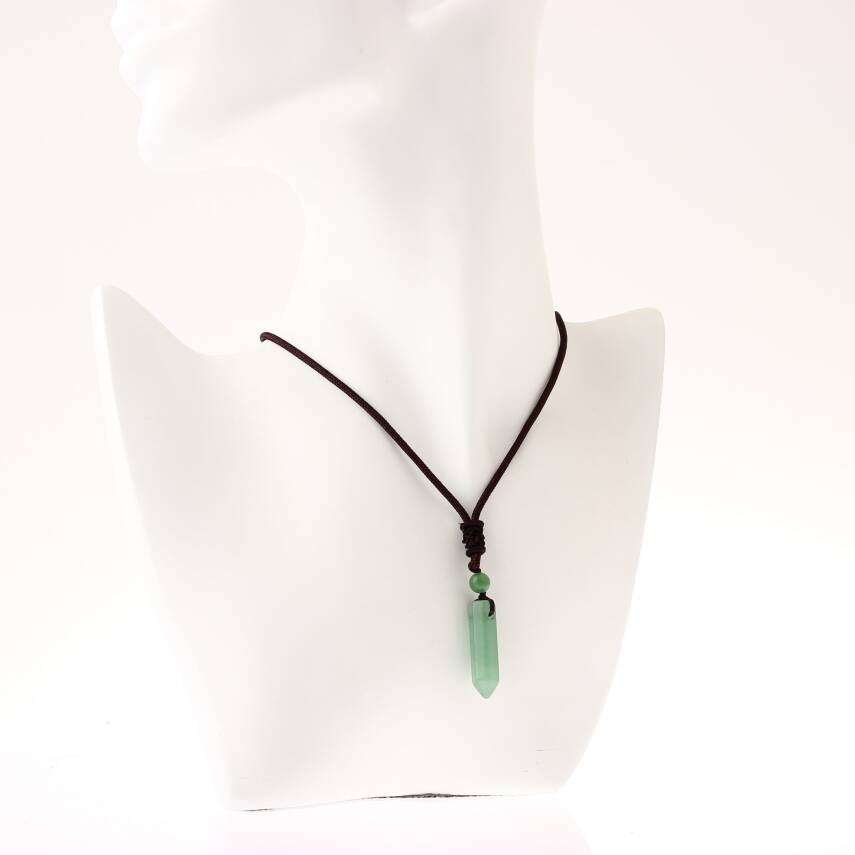 Aventurin Doğal Taş Kolye Ucu 3cm - 1