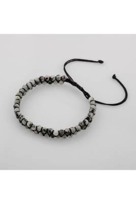 Ay Taşı 3-4mm Çift Sıra Doğal Taş Bileklik - 2