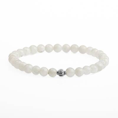 Ay Taşı 6mm Doğal Taş Bileklik - Osmanlı Doğaltaş