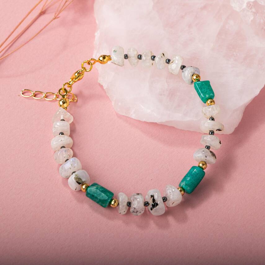 Ay Taşı-Amazonit Doğal Taş Bileklik - 2