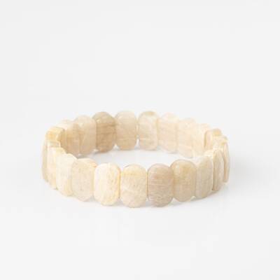 Ay Taşı Doğal Taş Geniş Kesim Bileklik - 4