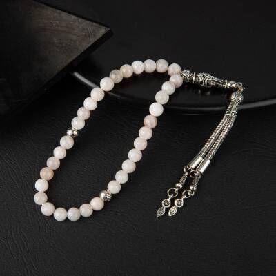 Ay Taşı Doğal Taş Tesbih 33lük - 6mm - 3