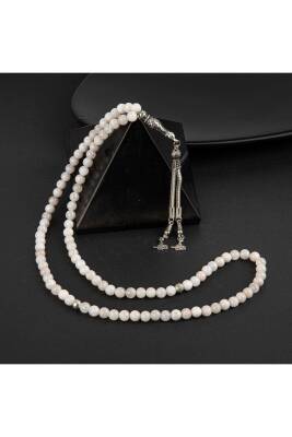 Ay Taşı Doğal Taş Tesbih 99luk - 6mm - 3