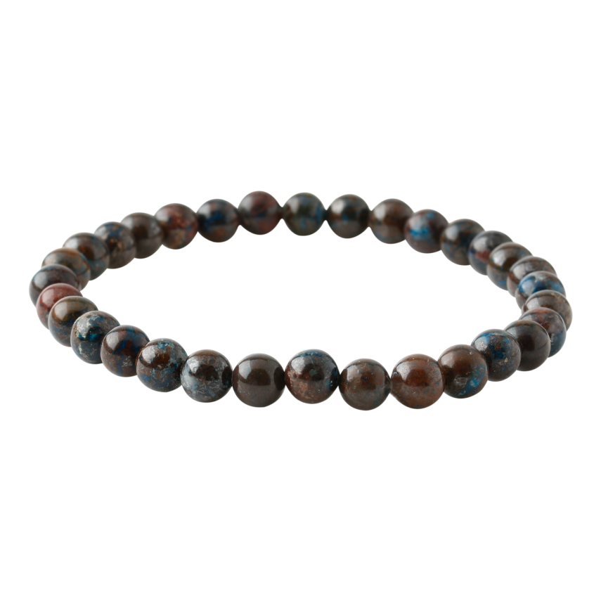 Azurit 6mm Doğal Taş Bileklik - 2
