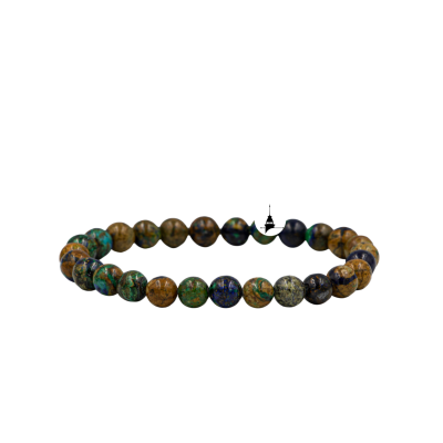 Azurit Malakit 6mm Doğal Taş Bileklik - 2
