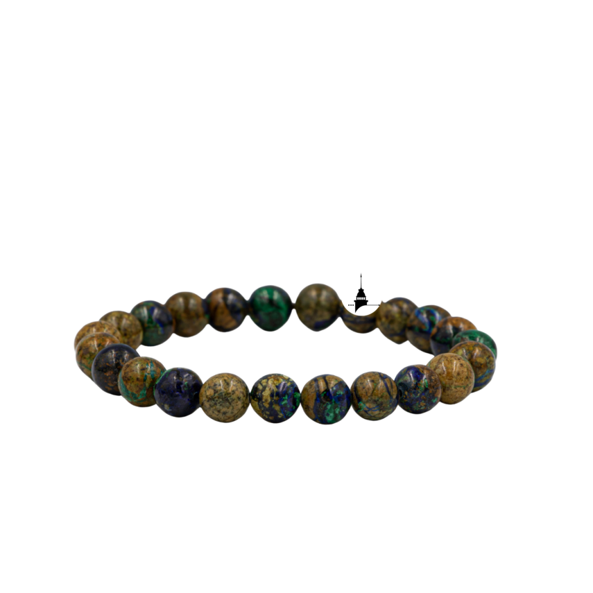 Azurit Malakit 8mm Doğal Taş Bileklik - 2