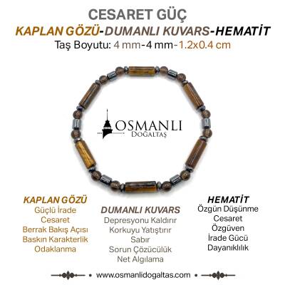 Balık Burcu Zaza Tesbih Doğal Taş Ametist, Kan Taşı, Kaplan Gözü, Labradorit, Necef - 2