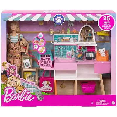 Barbie Barbie Ve Evcil Hayvan Dükkanı Oyun Seti - 4