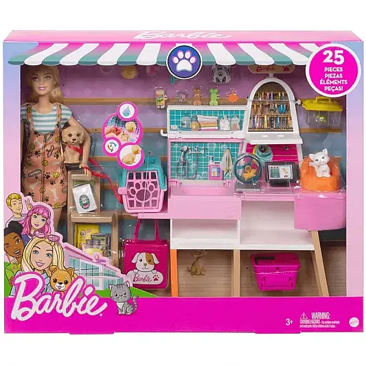 Barbie Barbie Ve Evcil Hayvan Dükkanı Oyun Seti - 4
