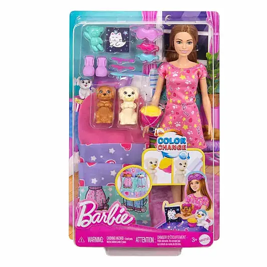 Barbie Barbie Ve Köpekçikleri Pijama Partisi Oyun Seti - 8