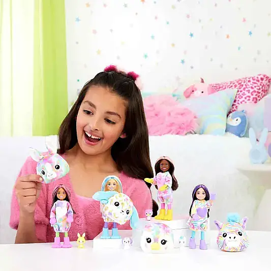 Barbie Chelsea Cutie Reveal Renk Değiştiren Rüya Renkler Serisi Sürpriz Paket - 13