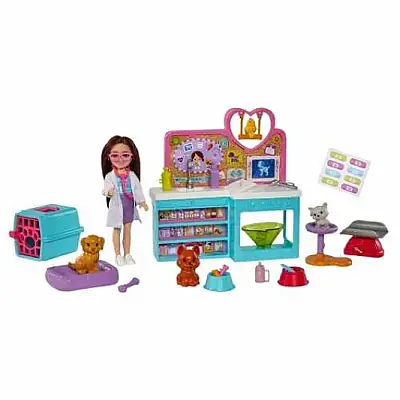 Barbie Chelsea Meslekleri Öğreniyor Veteriner Oyun Seti - Barbie (1)