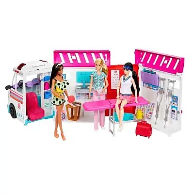 Barbie Dönüşen Ambulans Ve Klinik Oyun Seti - 13