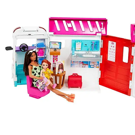 Barbie Dönüşen Ambulans Ve Klinik Oyun Seti - 16