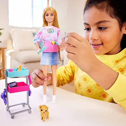 Barbie Malibu Stilist Bebek Oyun Seti - 7