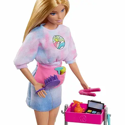 Barbie Malibu Stilist Bebek Oyun Seti - 11