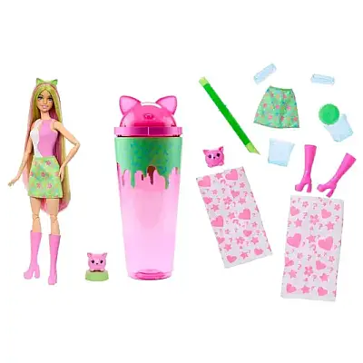 Barbie Pop Reveal Shake Serisi Pembe Kedi - 8
