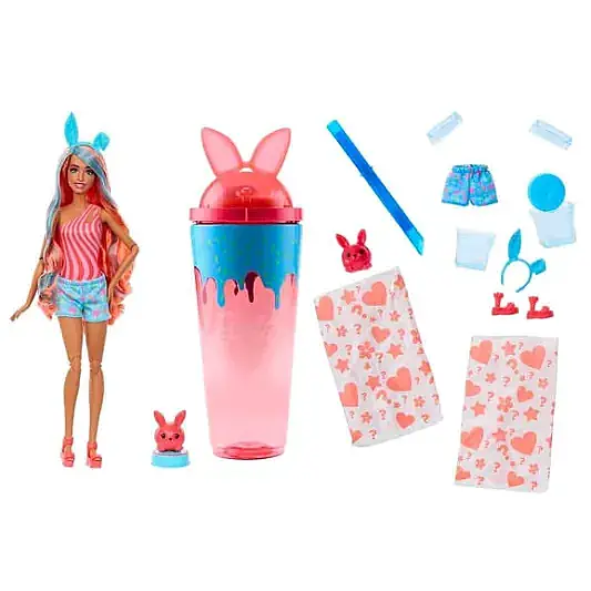 Barbie Pop Reveal Shake Serisi Turuncu Tavşan - 5