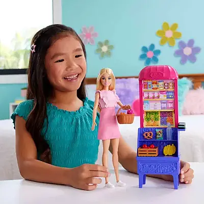 Barbie Teresanın Dostluk Tarifi Malibu Markette Bebek Ve Oyun Seti - 4