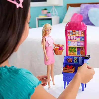 Barbie Teresanın Dostluk Tarifi Malibu Markette Bebek Ve Oyun Seti - 5