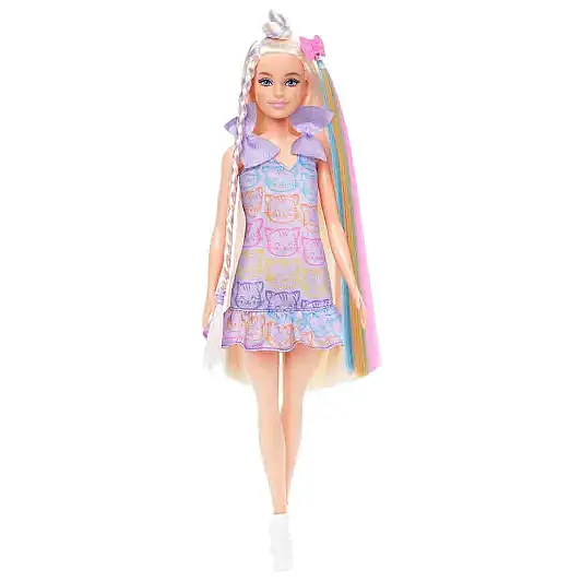 Barbie Upuzun Muhteşem Saçlı Bebekler Saç Tasarım Oyun Seti - 1
