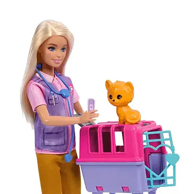 Barbie Veteriner Mini Oyun Seti - Barbie (1)