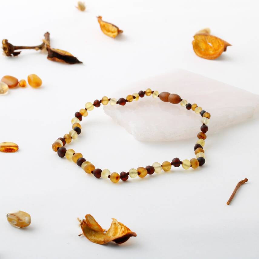 Bebek Sertifikalı Orjinal Kehribar Doğal Taş Kolye - 1