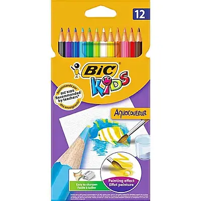 Bic Aquacouleur Kuru Sulu Boya 12 Renk - 1