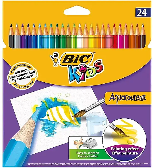 Bic Aquacouleur Kuru Sulu Boya 24 Lü - 1