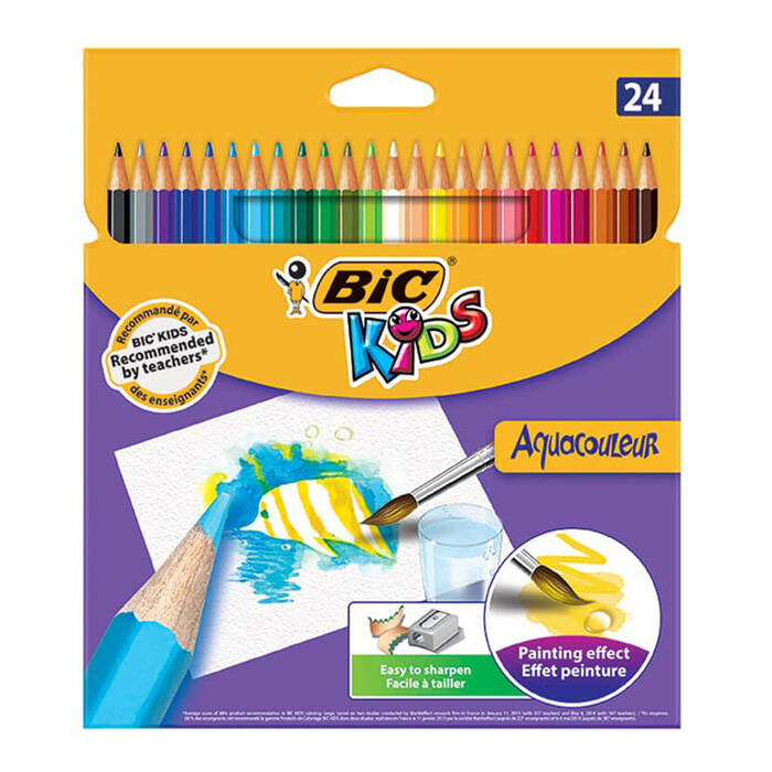 Bic Aquacouleur Kuru Sulu Boya 24Lü 8575635 - 1