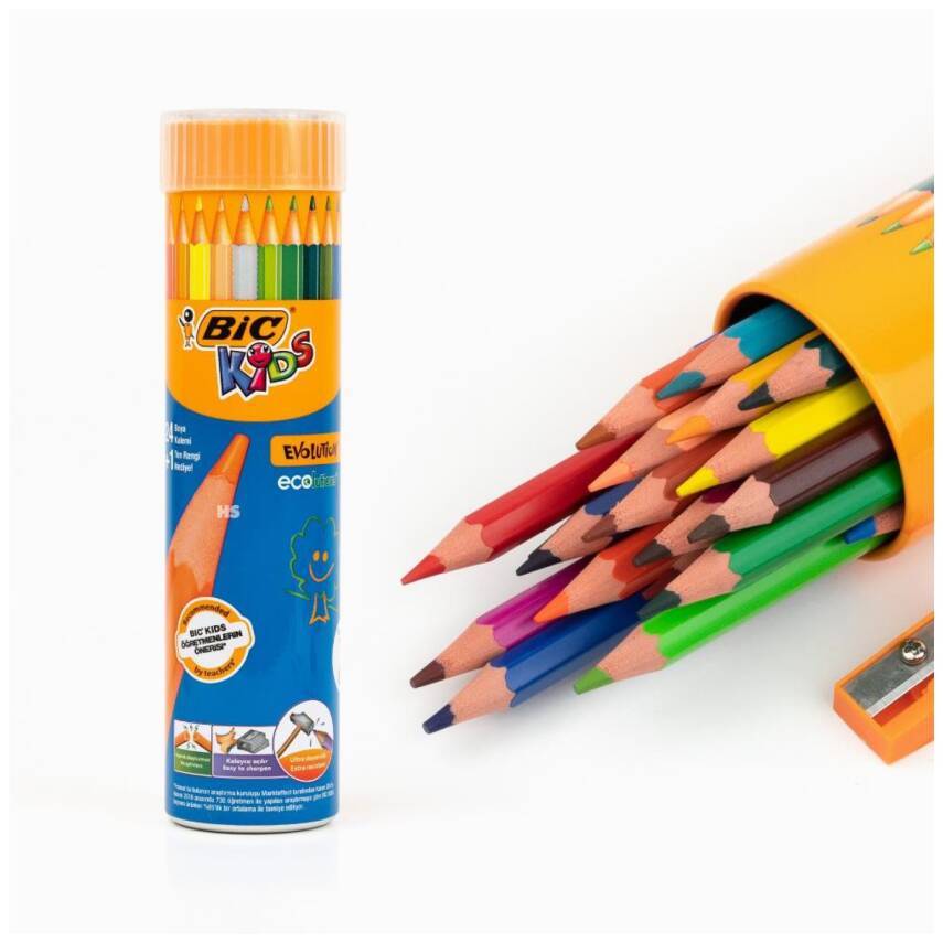 Bic Evolution Kuruboya Kalemi 24Lü Tüp 958190 - 2