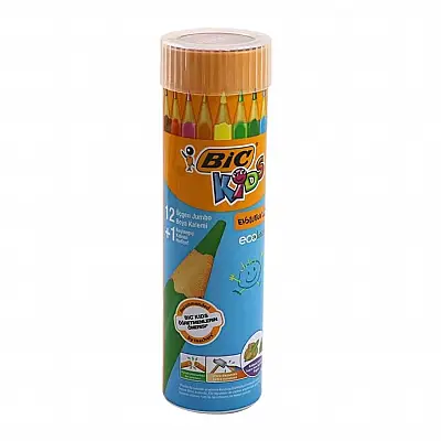 Bic Evolution Üçgen Tüp Jumbo Boya Kalemi 12 Li - Bic (1)