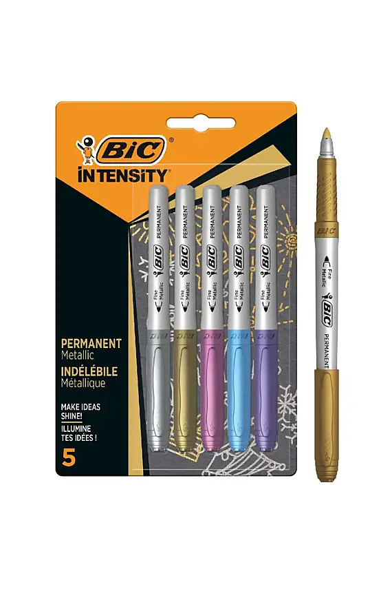 Bic İntenstiy Permanent Markör Metal Renkler 5 Li - 1