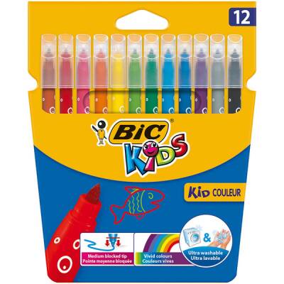 Bic Kids Color Keçeli Boya Kalemi 12 Renk 9202937 - Bic
