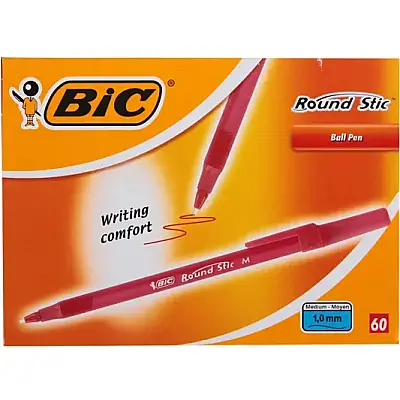 Bic Round Stic Tükenmez Kalem Kırmızı - 1