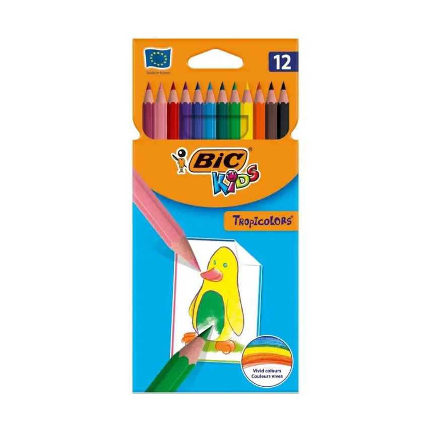 Bic Tropicolors2 Boya Kalemi 12 Renk T.Boy 83256611 - 2