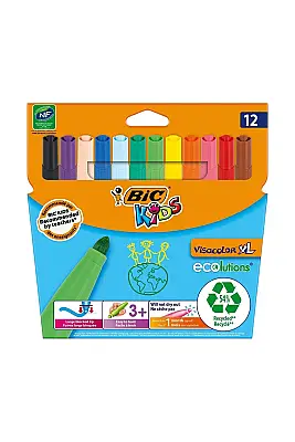 Bic Visa Jumbo Keçeli Boya Kalemi 12 Renk - Bic (1)
