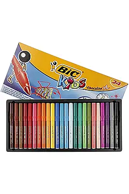 Bic Visa Yıkanabilir Jumbo Keçeli Kalem 24 Lü - Bic (1)