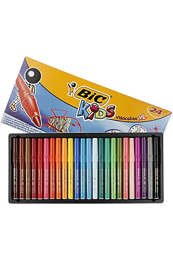 Bic Visa Yıkanabilir Jumbo Keçeli Kalem 24 Lü - 2