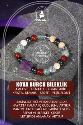 Boğa Burcu Bileklik Buz Mavizi Apatit, Dragon Jasper, Jasper, Lapis Lazuli, Yeşil Aventurin, Yeşim - 2