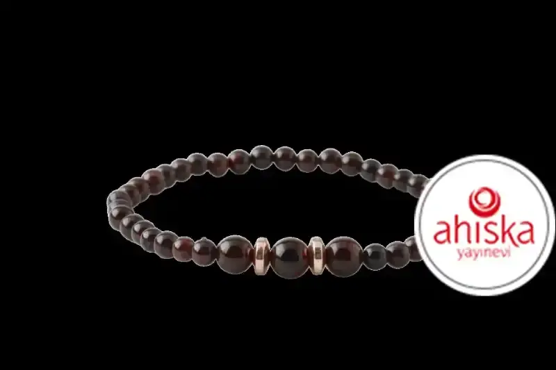 Bordo Granat Lal 4mm Doğal Taş Bileklik - 2