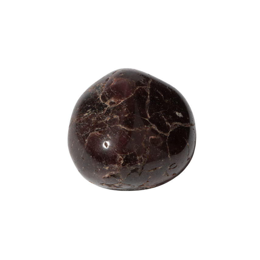 Bordo Granat Lal Doğal Taş Tımbıl El Taşı - 3