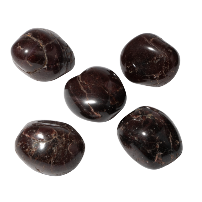 Bordo Granat Lal Doğal Taş Tımbıl El Taşı - 4