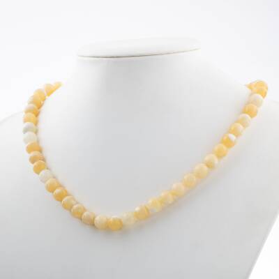 Botswana Akiği 6 mm Dizi Doğal Taş Kolye - 2