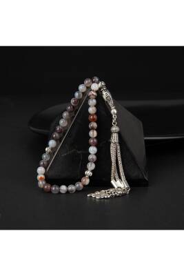 Botswana Akiği Doğal Taş Tesbih 33lük - 6mm - 2